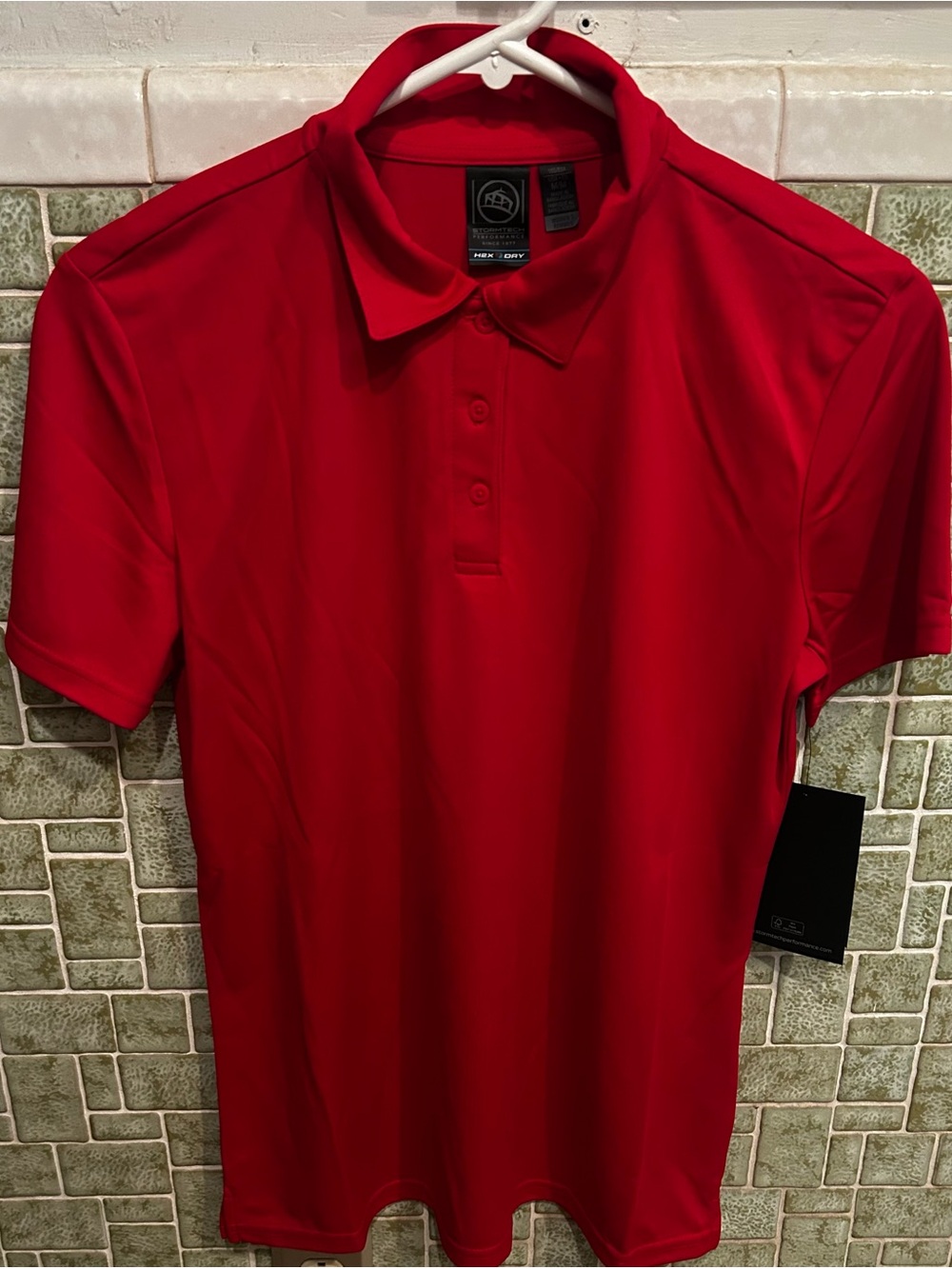 Women’s StormTech H2X-DRY Red Short-Sleeve Performance Polo